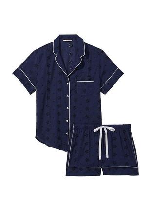 Пижама victoria's secret cotton short pajama set size m3 фото