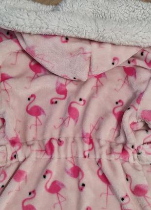 Детский махровый халат фламинго9 фото