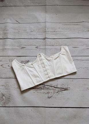 Білосніжний топ-корсет від house