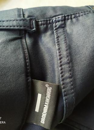 Брюки джинси 👖 skinny темно сині "під шкіру"5 фото