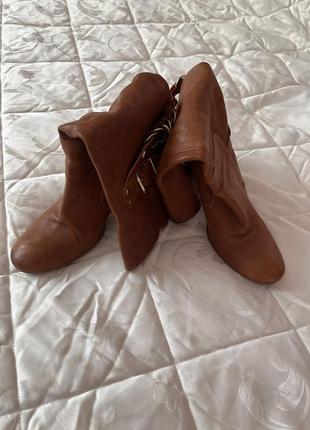 Сапоги кожаные