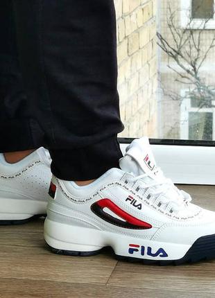 Кросівки fila disruptor білі7 фото