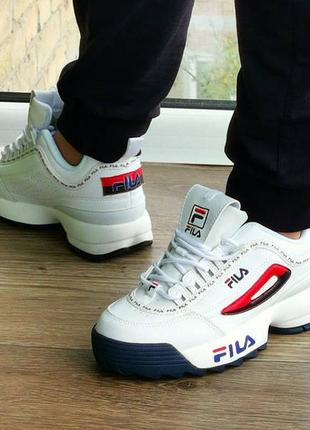 Кросівки fila disruptor білі5 фото