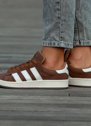 Кросівки жіночі adidas campus brown