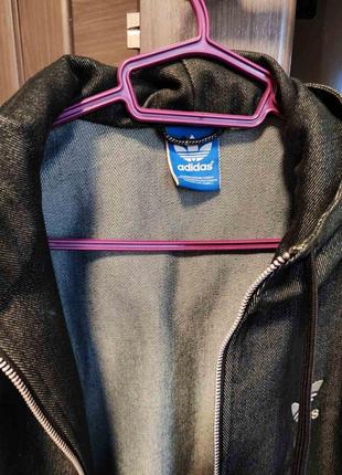 Джинсова куртка вітровка adidas5 фото