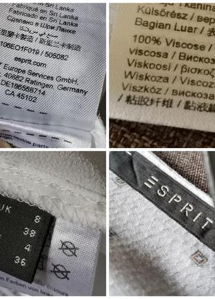 Esprit белая блуза вискоза нежная белая сорочка4 фото