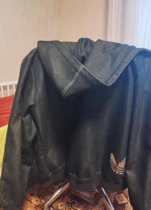 Джинсова куртка вітровка adidas6 фото