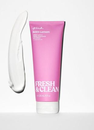 Новая коллекция лосьон для тела victoria’s secret pink fresh clean body lotion крем для тела 236 мл