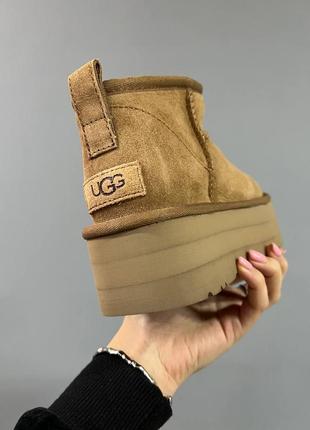 Женские угги на платформе ugg наполнитель овчина3 фото