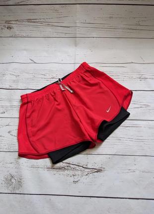 Спортивные двойные шорты от nike