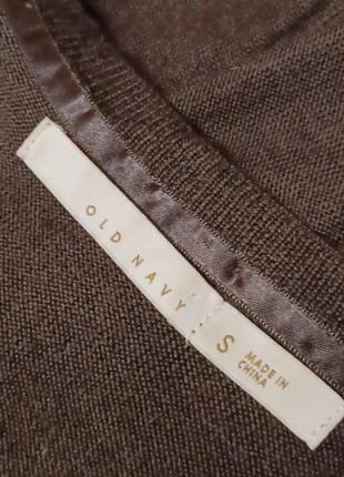 Брендовый тонкий 50% шерсть базовый свитер полувер р.s от old navy4 фото