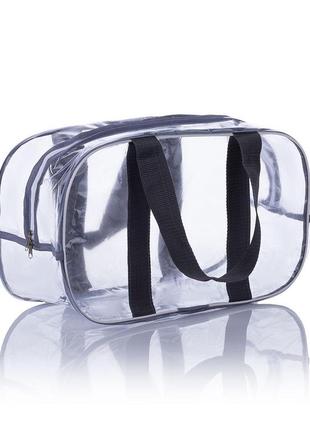 Прозора сумка m(40 * 25 * 20) з ремінними ручками в пологовий будинок, сірий