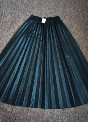 Стильная юбка экокожа