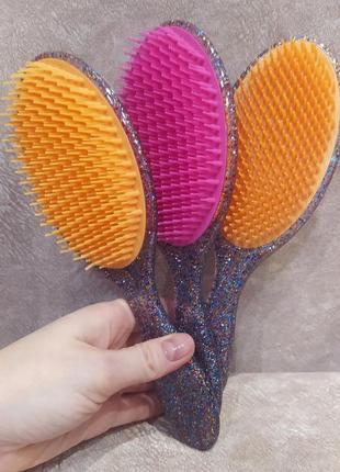 Крутий гребінець з силіконовими зубчиками💋 масажна щітка для волосся💋 новинка