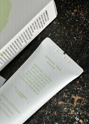 Маска для лица green tea mask | aceology beauty7 фото