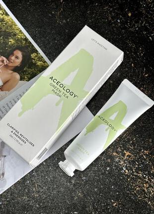 Маска для обличчя green tea mask | aceology beauty