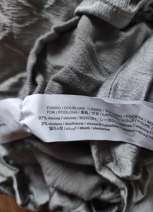 Сатиновое атласное мини платье на бретелях с драпировкой от zara8 фото