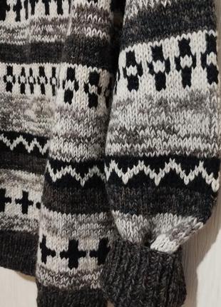 Тёплый свитер из шерсти яка непал8 фото