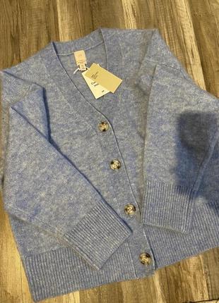 Шикарний новий преміальний мохеровий светр кардиган h&m9 фото