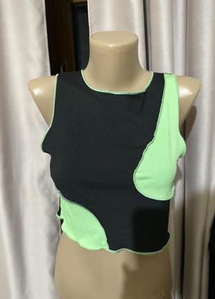 Топ 🖤💚 в рубчик