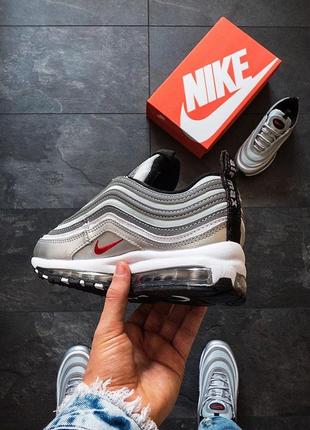 Женские кроссовки nike air max 97 silver nike air force 1 женские серые кроссовки найк аир макс найк аир форс 12 фото