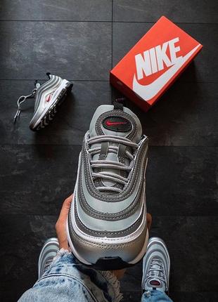 Женские кроссовки nike air max 97 silver nike air force 1 женские серые кроссовки найк аир макс найк аир форс 15 фото