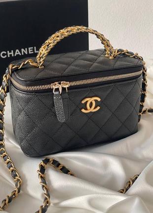 Сумка кожаная  люкс в стиле chanel