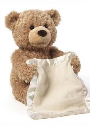 Дитяча інтерактивна плюшева іграшка російськомовна для малюка ведмедик пікабу peekaboo bear brown 302 фото