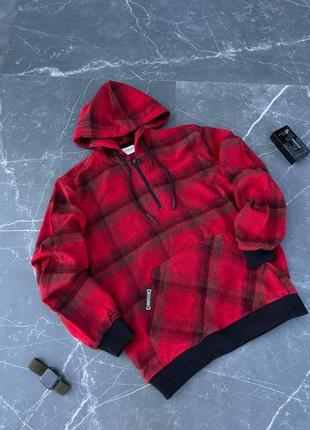 Эффектная мужская худи в клетку hue качественная клетчатая кофта