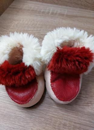 Зимние ботиночки, теплые пинетки2 фото