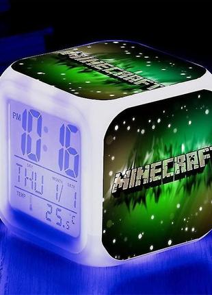 Часы minecraft майнкрафт хамелеон3 фото