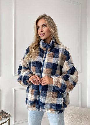 Теплая женская кофта на молнии, бомбер, пухнастная куртка xs,s,m,l,xl,xxl