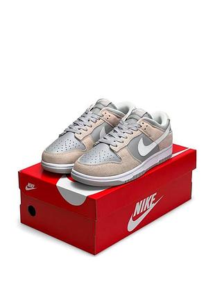 Чоловічі кросівки nike sb dunk low beige gray white#найк