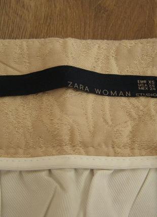 Жаккардовая юбка с запахом zara, р.хс-с5 фото