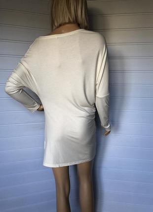 Асимметричное трикотажное платье туника6 фото