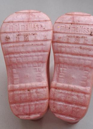 Чудові гумові чобітки mini melissa з бантом/розміром us 89 фото