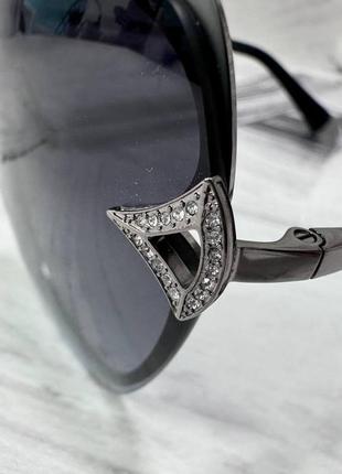 Сонцезахисні окуляри жіночі безоправні з лінзами градієнт та металевими дужками2 фото