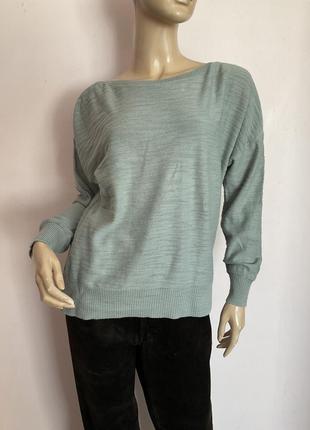 Італіський бавовняний легкий светр- блуза/l/ brend yaya1 фото
