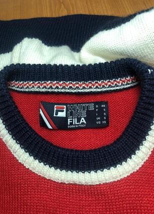 Fila вінтаж спортивний светр вовна 70е6 фото