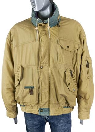 C&a винтажная мужская куртка с капюшоном, бомбер2 фото