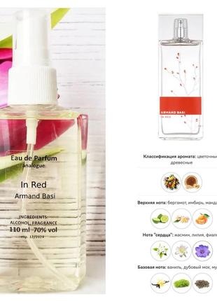 Парфумована вода (аромат схожий на armand basi in red), 110 ml1 фото