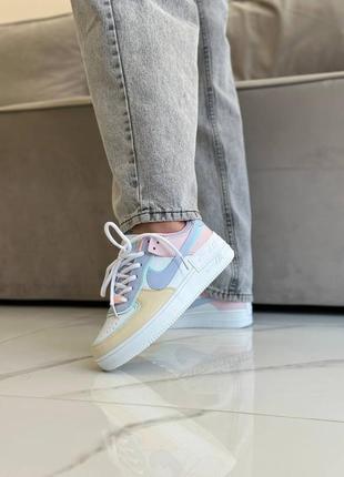 Женские кроссовки nike air force 1 shadow multi-color