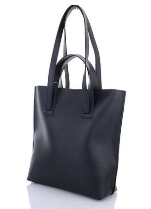 Жіноча сумка-шопер екошкіра, велика містка сумка на кожен день на плече мінді8 фото