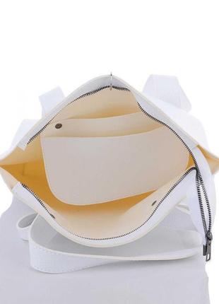 Жіноча сумка-шопер екошкіра, велика містка сумка на кожен день на плече мінді7 фото