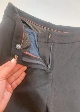 Шерстяные прямые брюки темно-синие sessun alberta8 фото