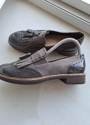 Чудові шкіряні стильні лофери graceland/розмір 37