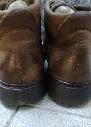 Зимние кожаные ботинки, ботинки camel4 фото