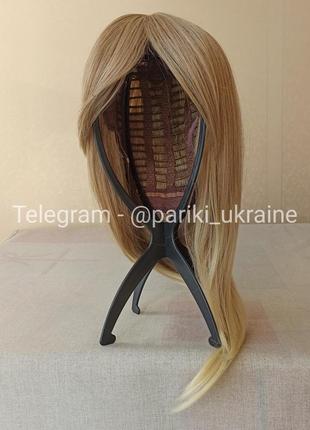 Новый парик блонд, с чёлкой, термостойкая, парик2 фото
