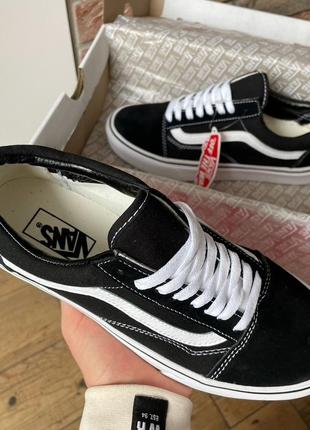 Кеди vans old skool black/white6 фото