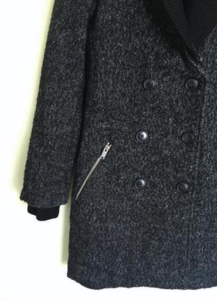 Пальто mango двобортне,вовняне, піджак шерстяное  xs8 фото